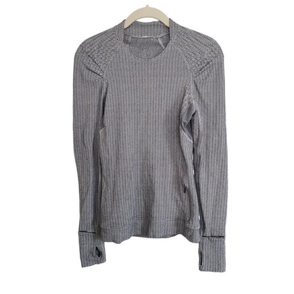Lululemon Think Fast Long Sleeve, Herringbone - Picture 3 of 6